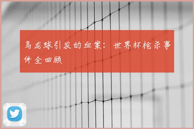 乌龙球引发的血案：世界杯枪杀事件全回顾